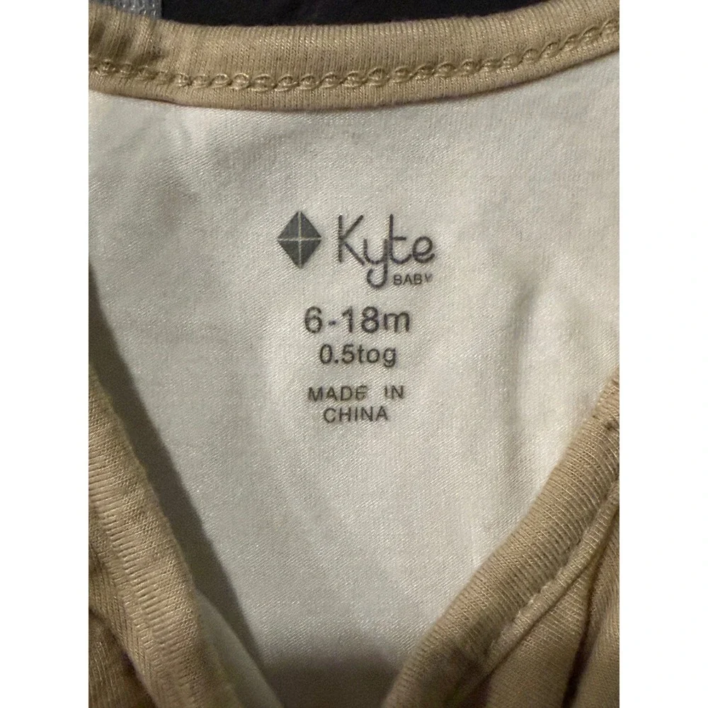 Kyte Baby Bamboo Sleep Bag 0.5 TOG Sand Tan Wearable Blanket 6-18 Months